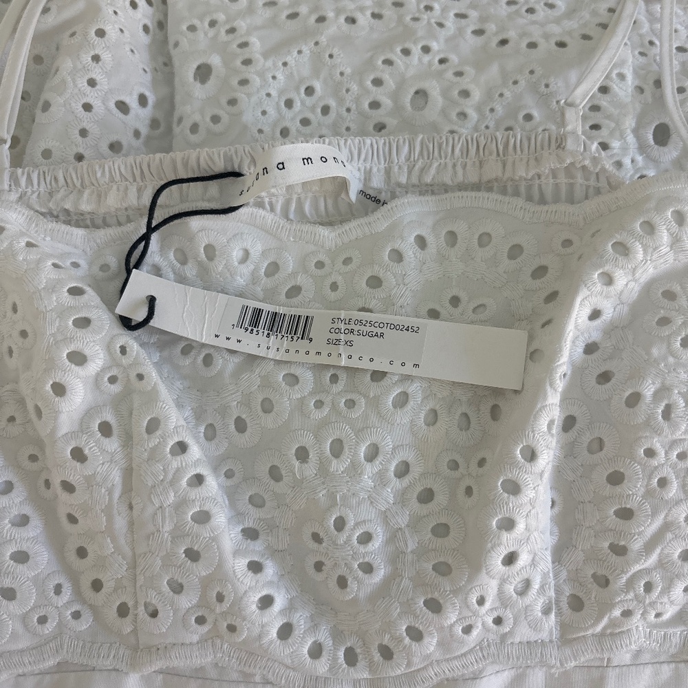 Susana Monaco Embroidered Poplin Open Back Dress - Picture 10 of 10